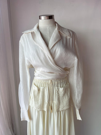Manning Cartell silk/linen blouse ~ size 12