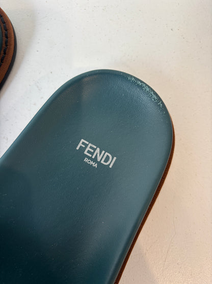 Fendi 'Shearling' Slides ~ size 37