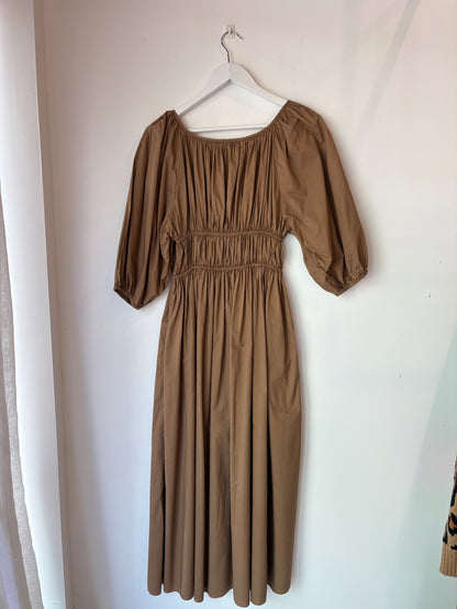 Matteau Gathered Midi Dress ~ size 3 (au 10)