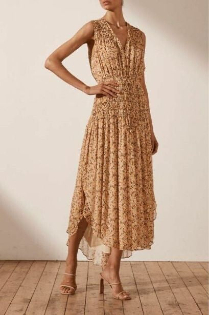 Shona Joy 'Colette' Midi Dress ~ size 12