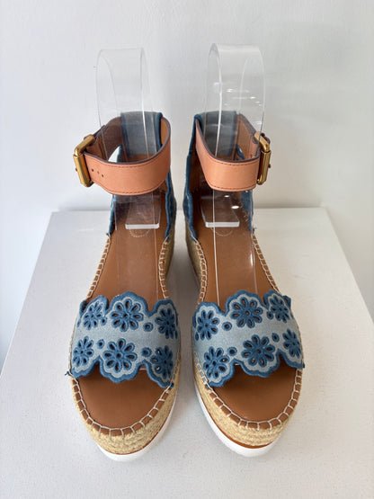 See by Chloe 'Glynn' espadrille sandals ~ sz 37