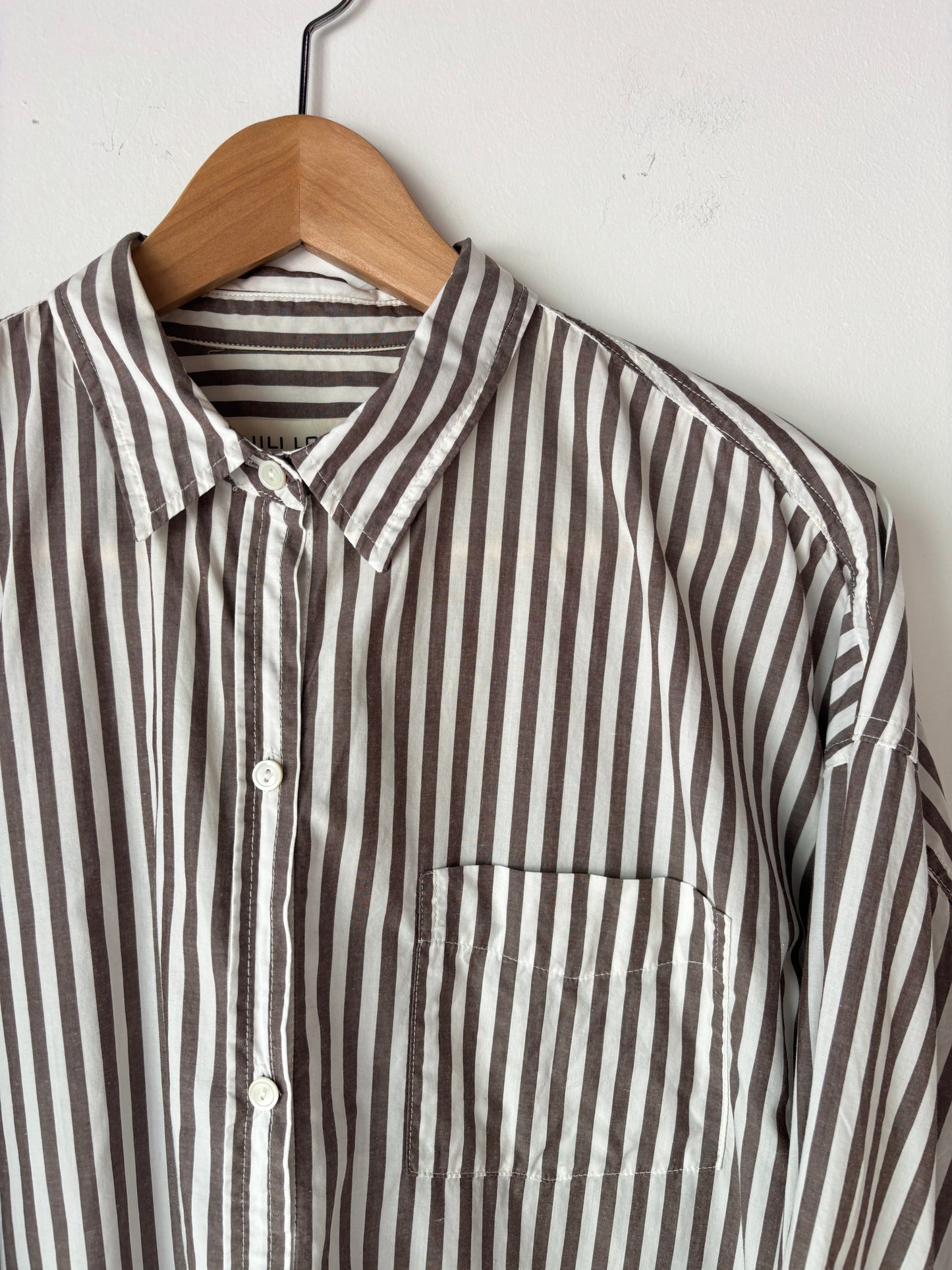 Nili Lotan Stripe Shirt ~ size Large