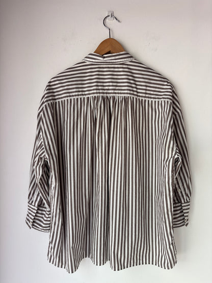 Nili Lotan Stripe Shirt ~ size Large