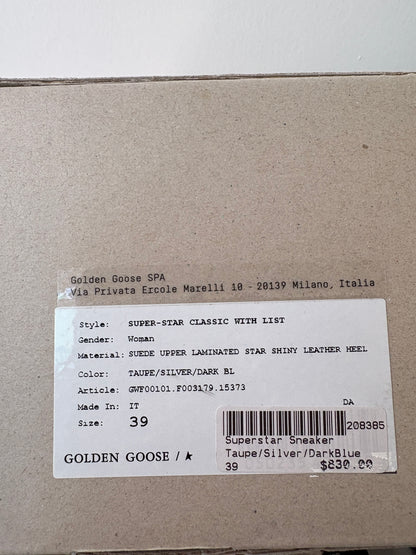 Golden Goose Superstar Sneakers ~ size 39