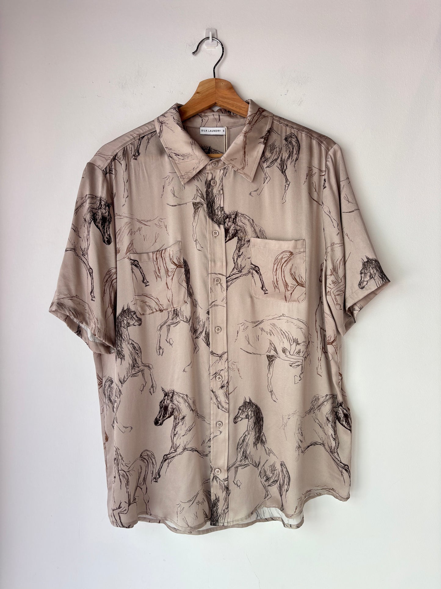 Silk Laundry 'Boyfriend' Shirt ~ size small