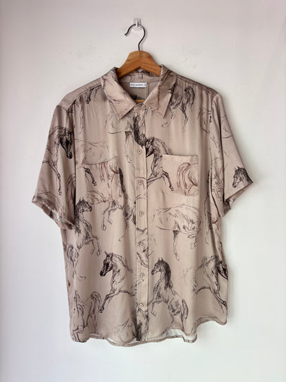 Silk Laundry 'Boyfriend' Shirt ~ size small