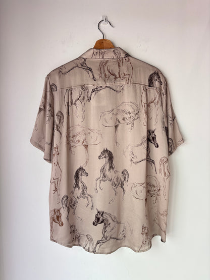 Silk Laundry 'Boyfriend' Shirt ~ size small