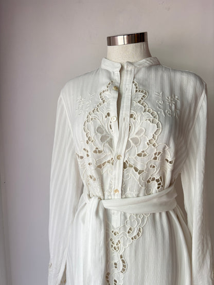 Flannel Midi Dress ~ size 2 (au 10-12)