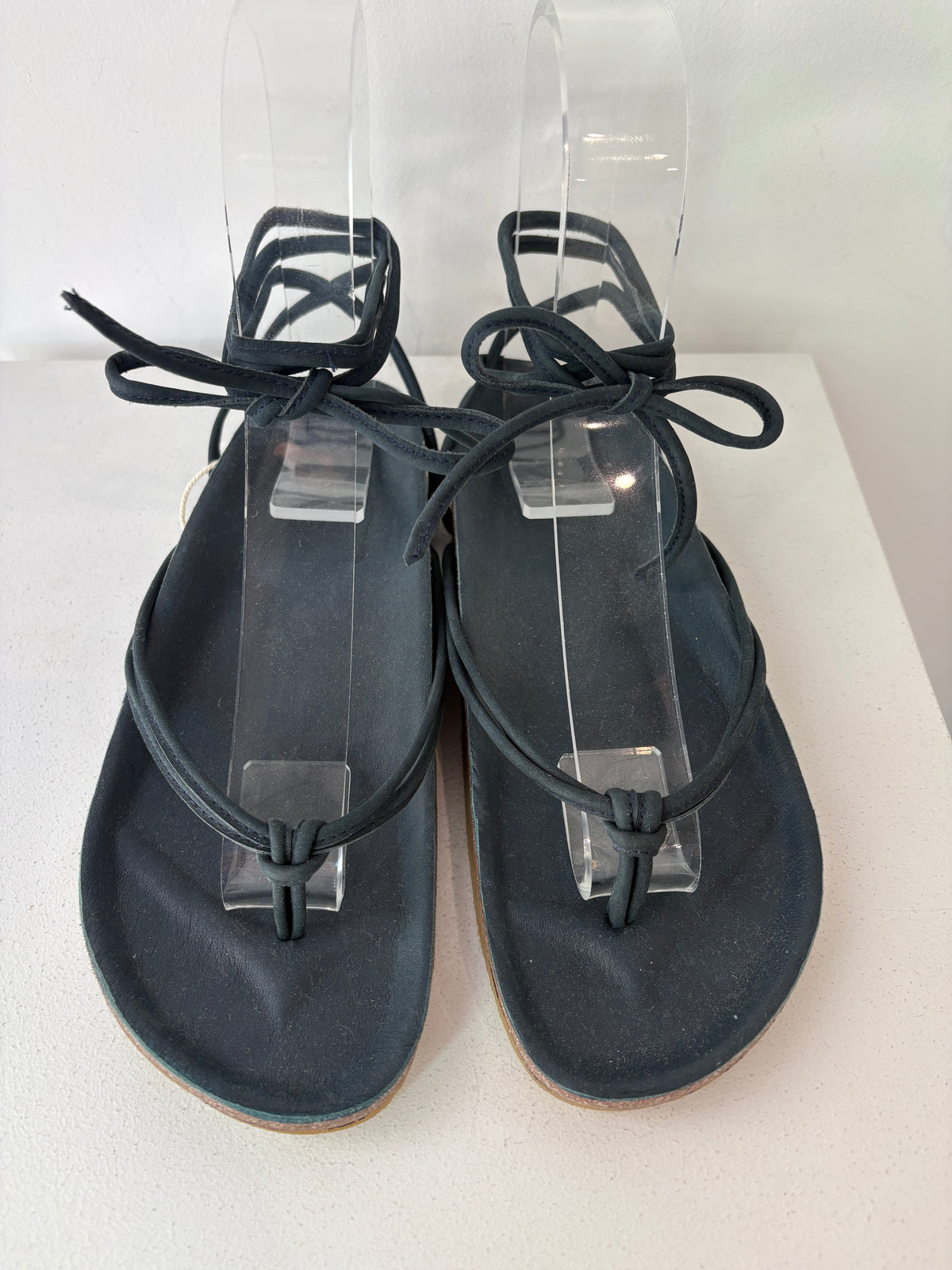 Flannel Wrap Sandals ~ size 39
