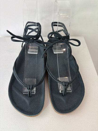 Flannel Wrap Sandals ~ size 39