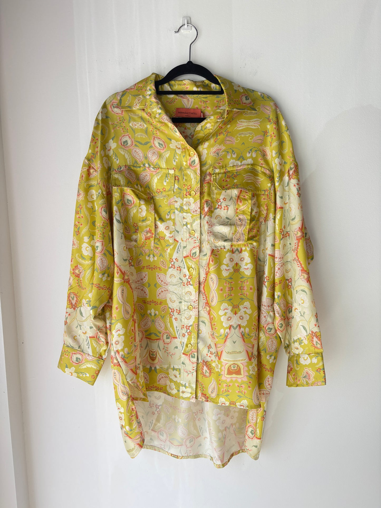 Manning Cartell Silk Shirt ~ size Small