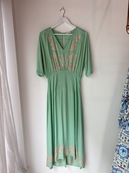 Flannel 'Elsie' Maxi Dress ~ size 2 (au 10)