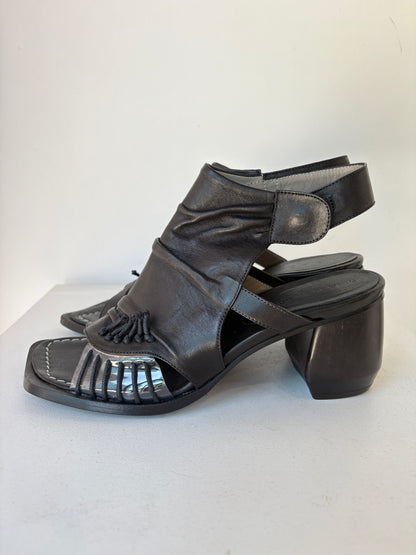 Malloni block heels ~ size 37