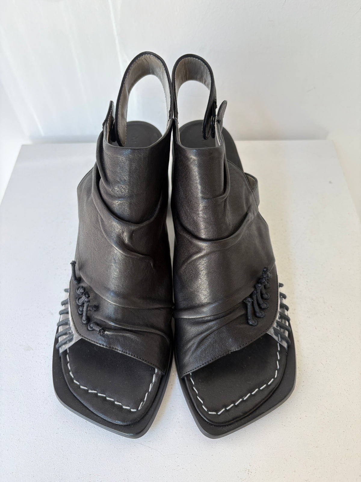 Malloni block heels ~ size 37