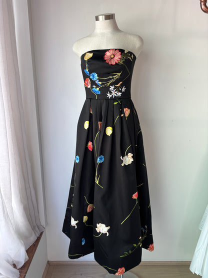 Leo Lin 'In the Fields' bustier midi gown ~ size 10