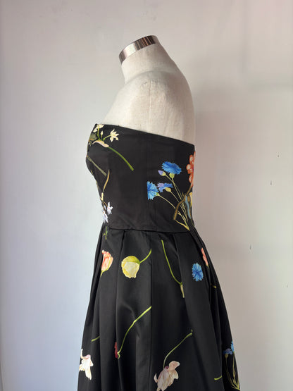 Leo Lin 'In the Fields' bustier midi gown ~ size 10