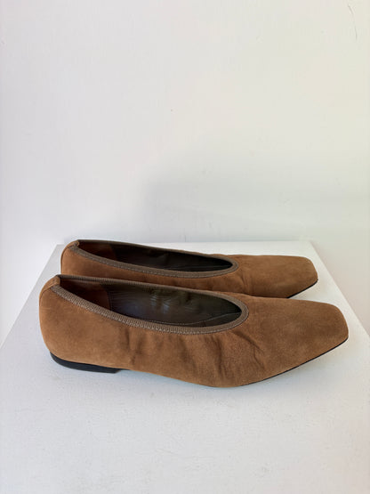Toteme 'Minimalist Suede Ballerina' Flats ~ size 39