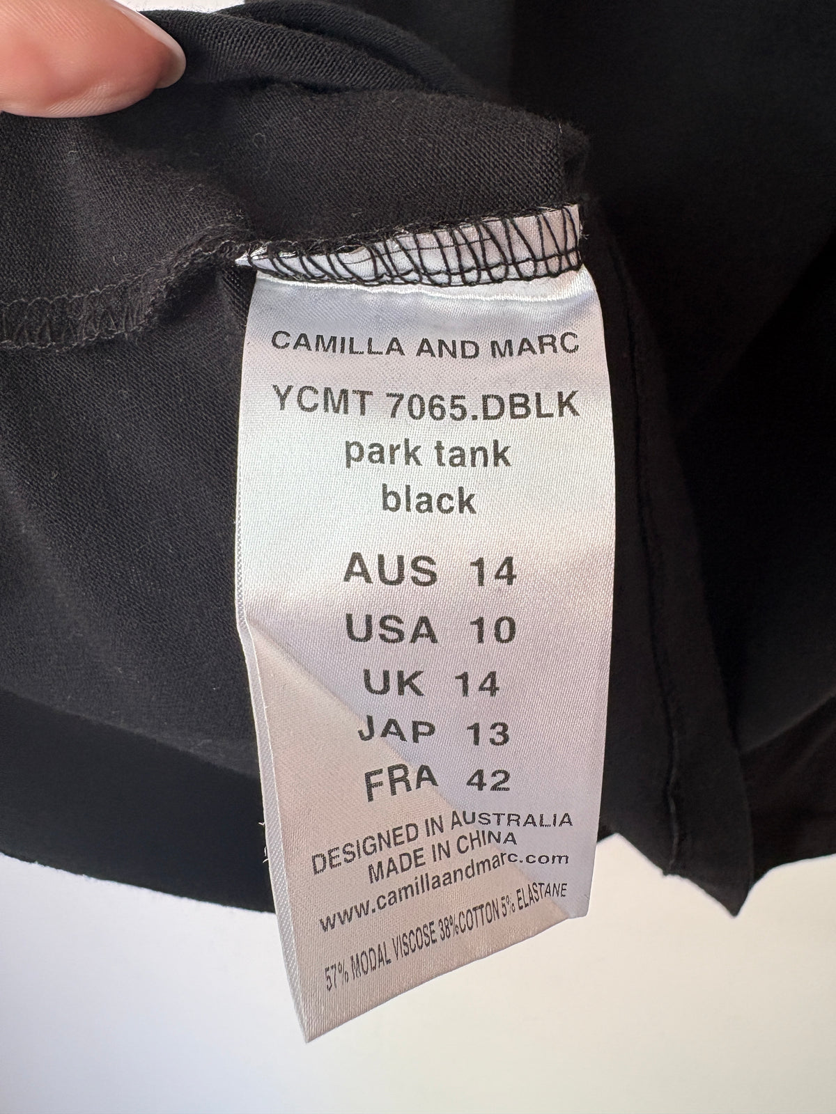 Camilla & Marc 'Park' Tank ~ size 14