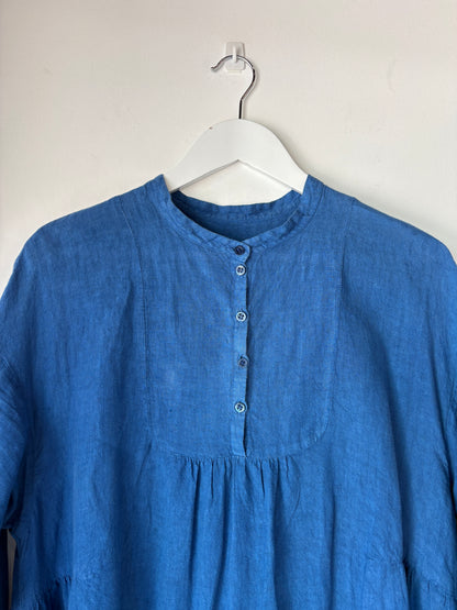 Manuelle Guibal linen midi dress ~ size 3 (au 12)