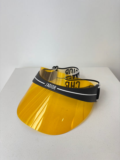 Christian Dior 'DiorClub1' yellow visor