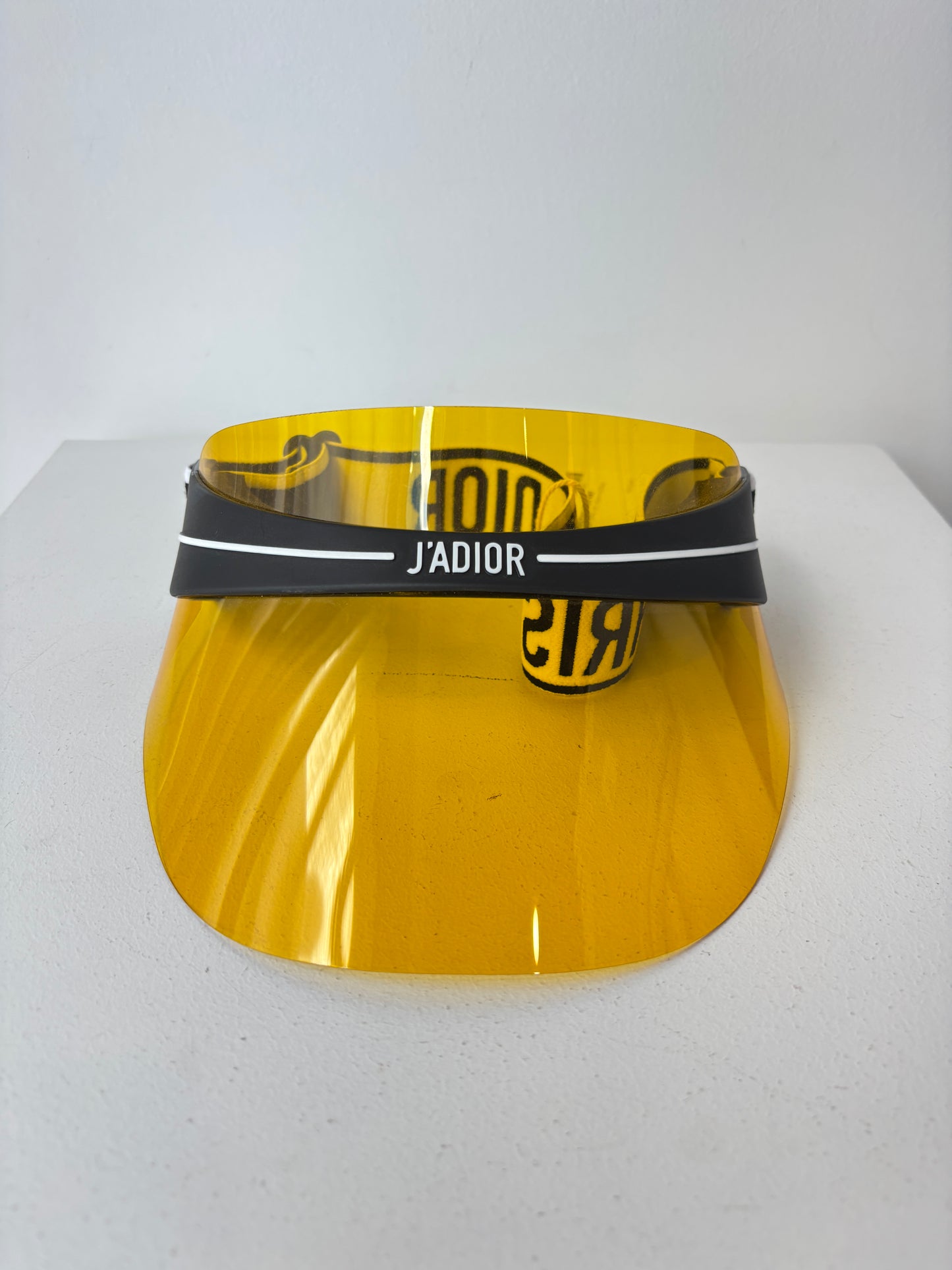 Christian Dior 'DiorClub1' yellow visor