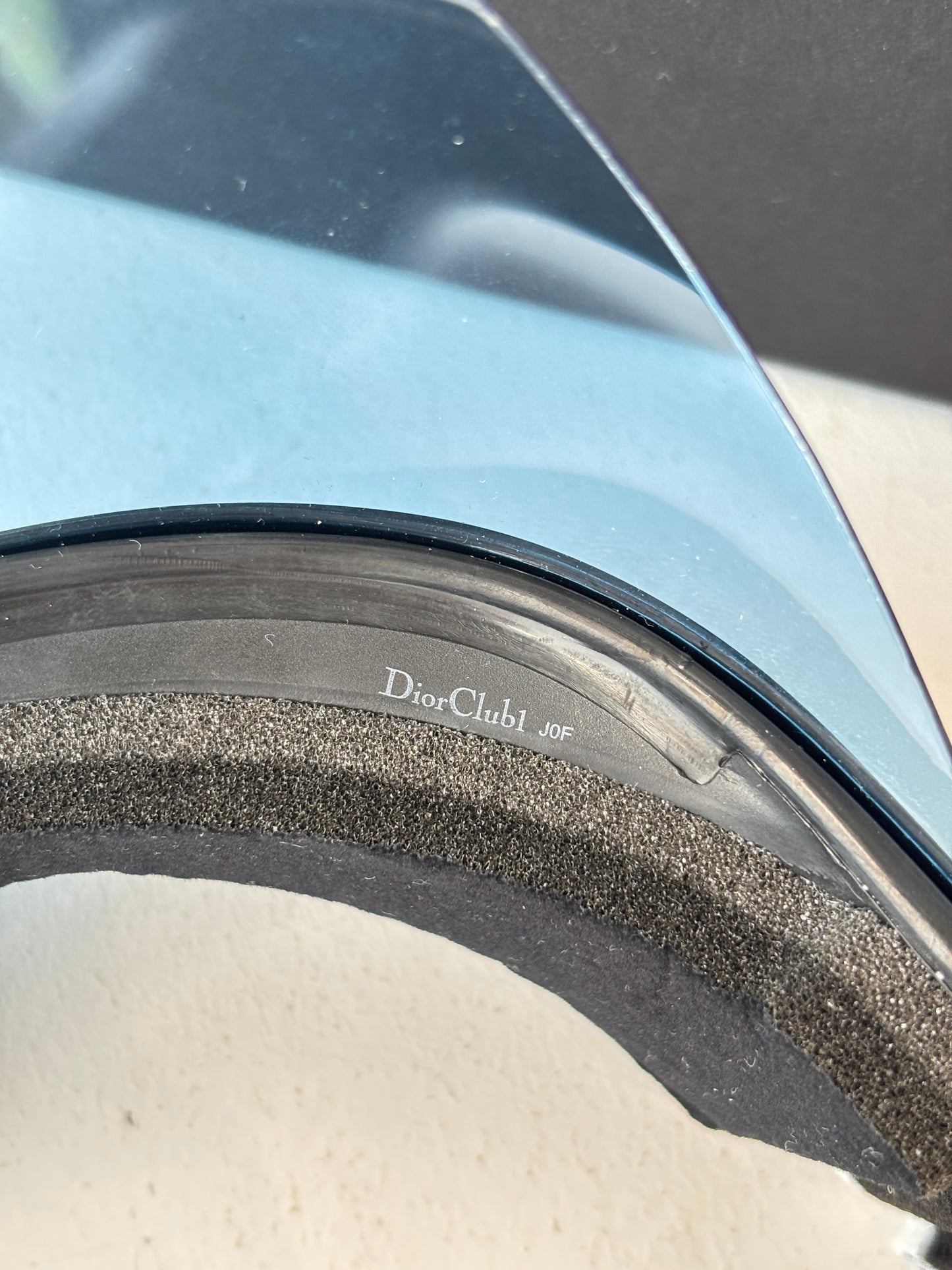 Christian Dior 'DiorClub1 ' blue visor