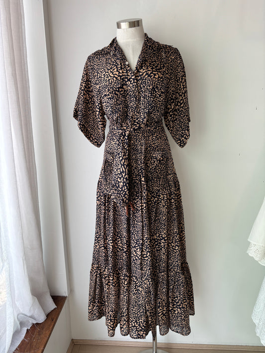 Flannel Silk Maxi Dress ~ 1 (au 10)
