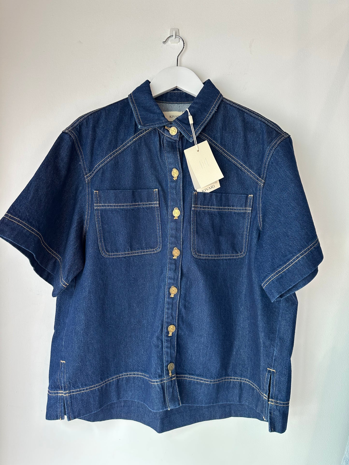 Kivari 'Paloma' denim shirt ~ size 10