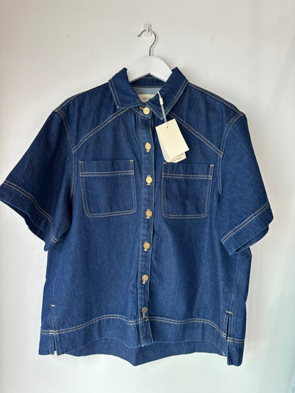 Kivari 'Paloma' denim shirt ~ size 10