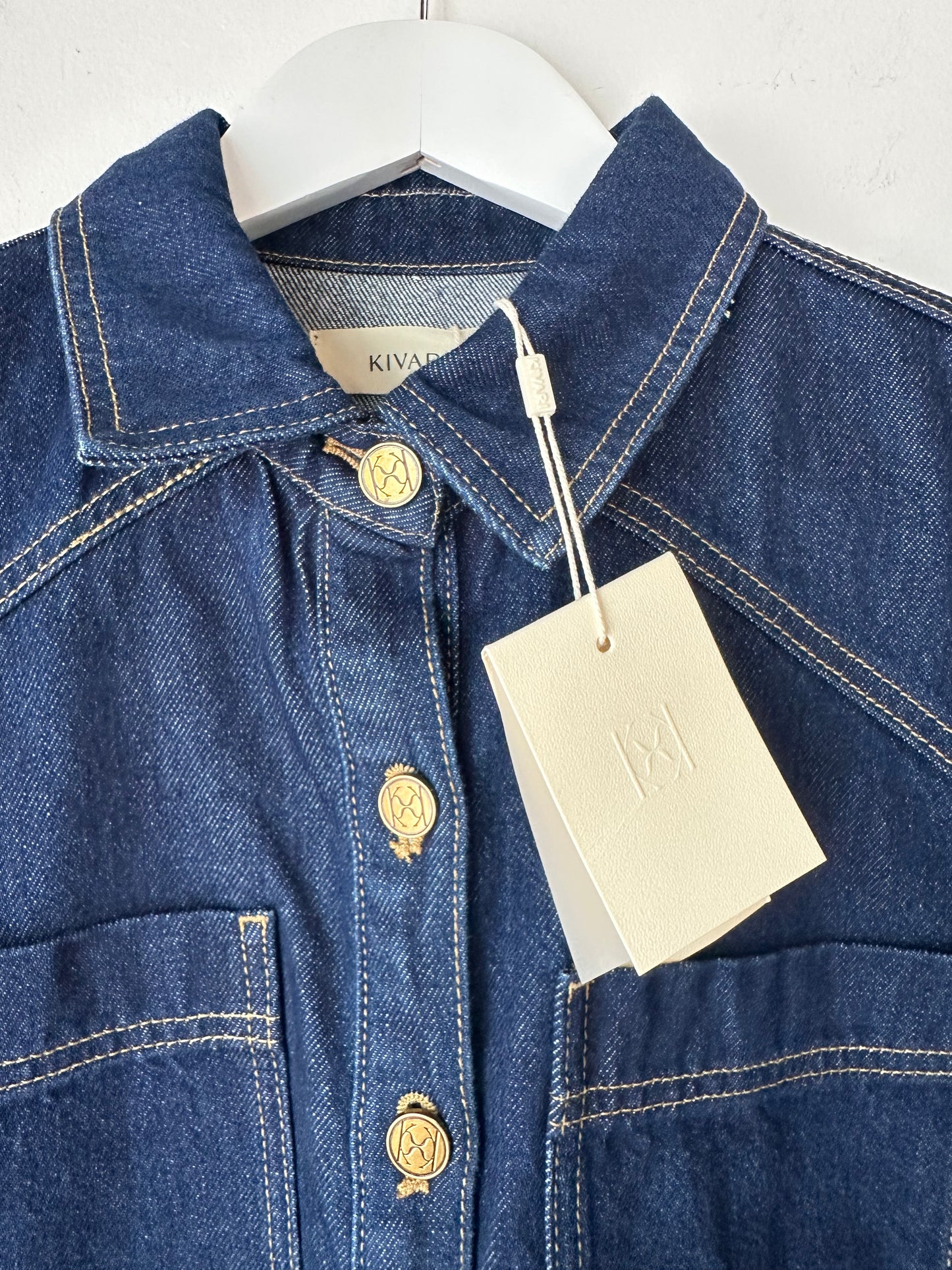 Kivari 'Paloma' denim shirt ~ size 10