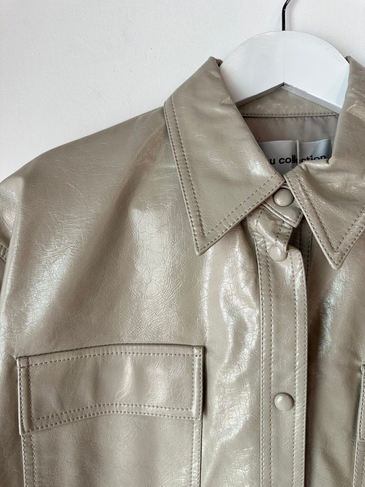 Incu Collection taupe jacket ~ size 10