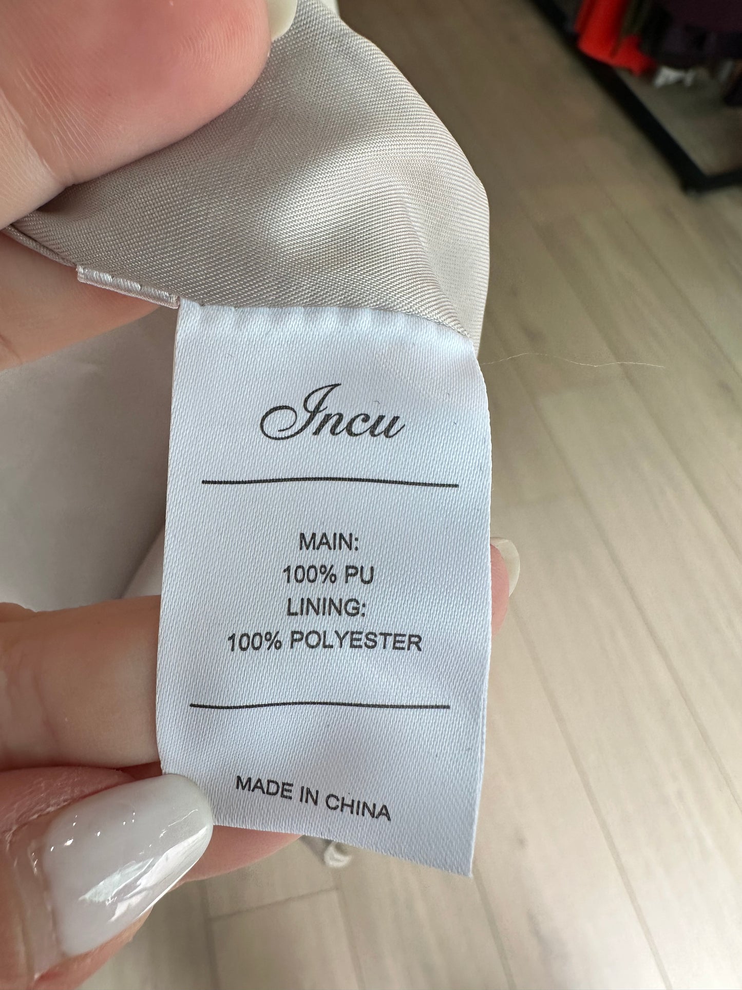 Incu Collection taupe jacket ~ size 10