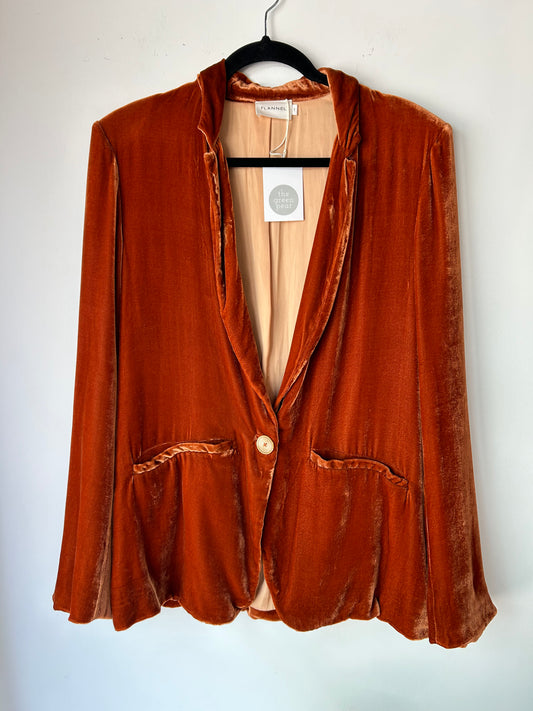 Flannel 'Royce' Blazer ~ size 1 (au 10)