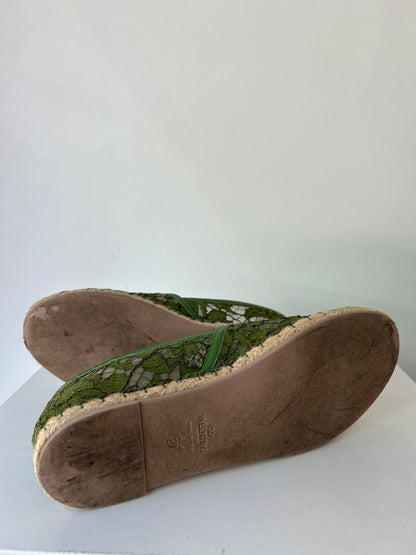 Valentino Lace Espadrilles ~ size 37
