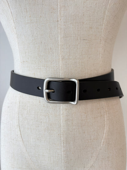 CAMILLA AND MARC BLACK 'ELSA' LEATHER BELT - SZ S/M