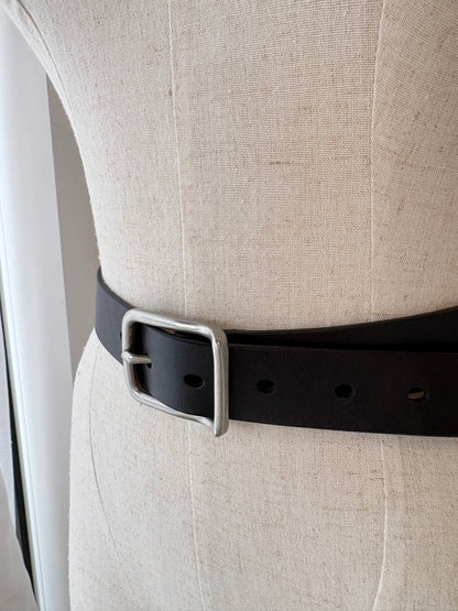 CAMILLA AND MARC BLACK 'ELSA' LEATHER BELT - SZ S/M