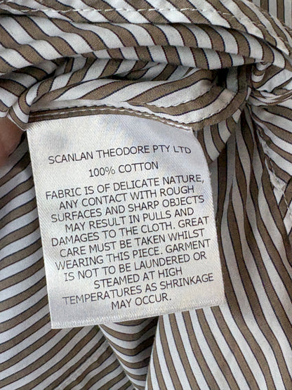 Scanlan Theodore Cotton Shirt ~ Size au 6