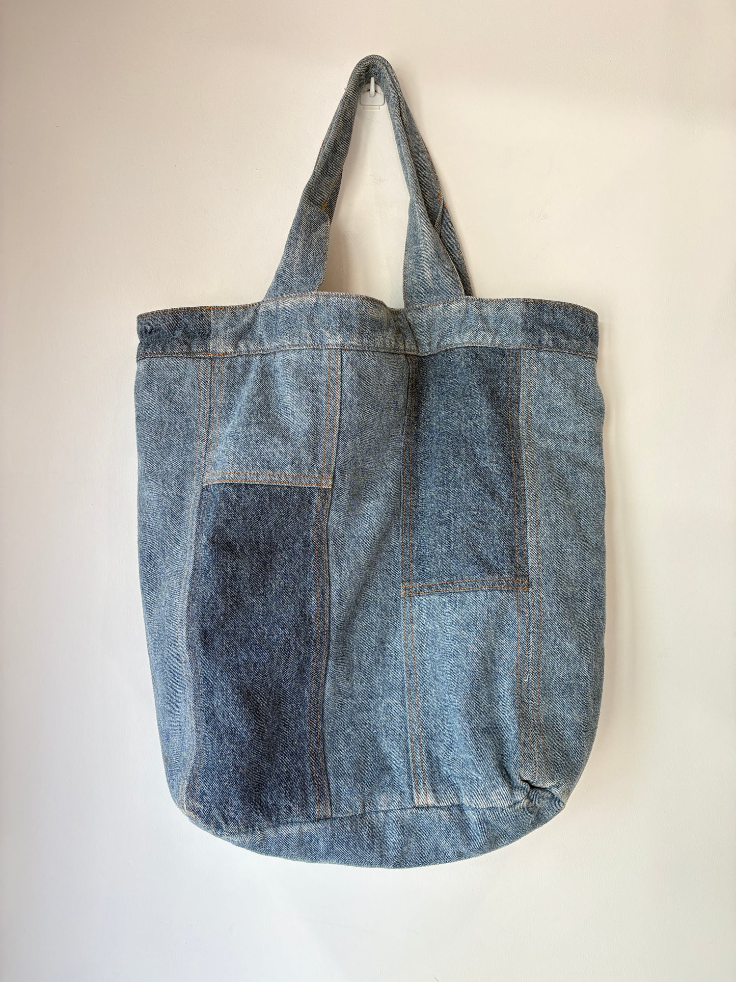Ganni 'Patchwork' Denim Tote