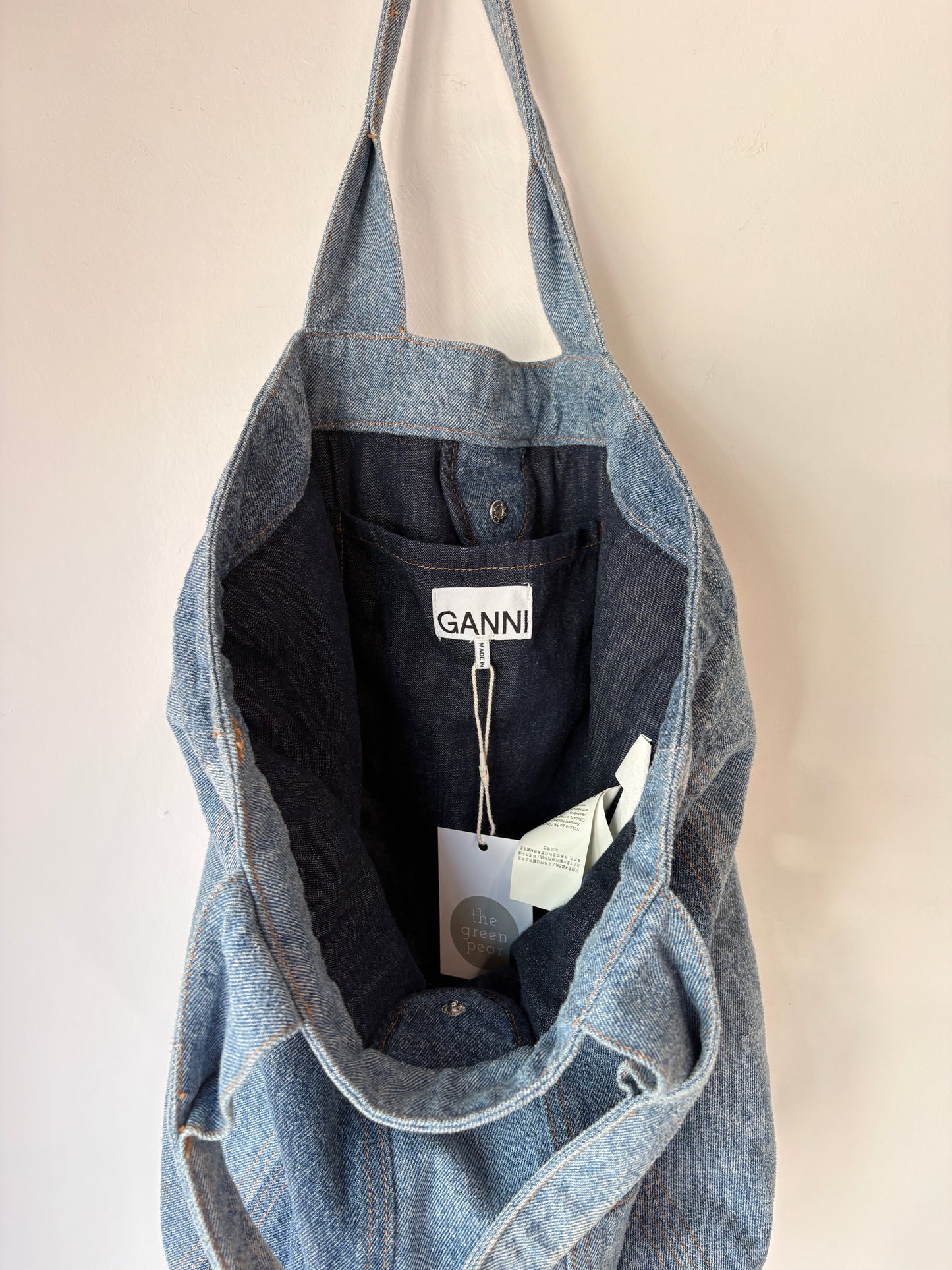 Ganni 'Patchwork' Denim Tote