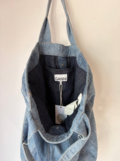 Ganni 'Patchwork' Denim Tote