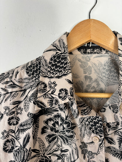 Scanlan Theodore cropped tie shirt ~ size 12
