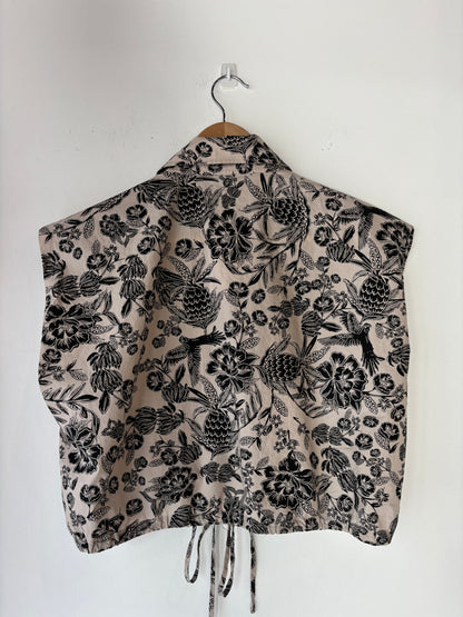 Scanlan Theodore cropped tie shirt ~ size 12