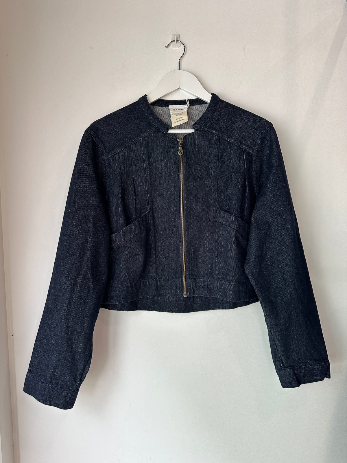 Flannel Denim Jacket ~ size Large
