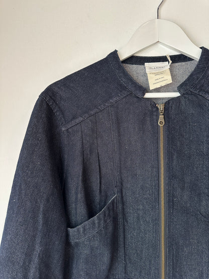 Flannel Denim Jacket ~ size Large