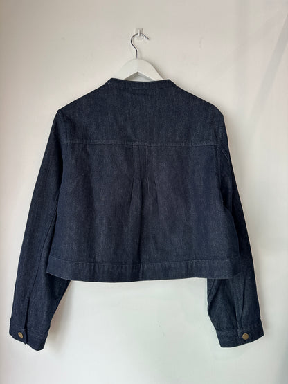Flannel Denim Jacket ~ size Large