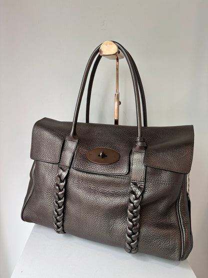 Mulberry 'Bayswater' Braided Metallic Tote