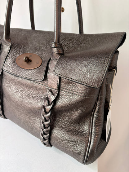 Mulberry 'Bayswater' Braided Metallic Tote