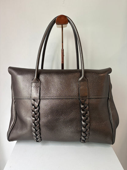Mulberry 'Bayswater' Braided Metallic Tote
