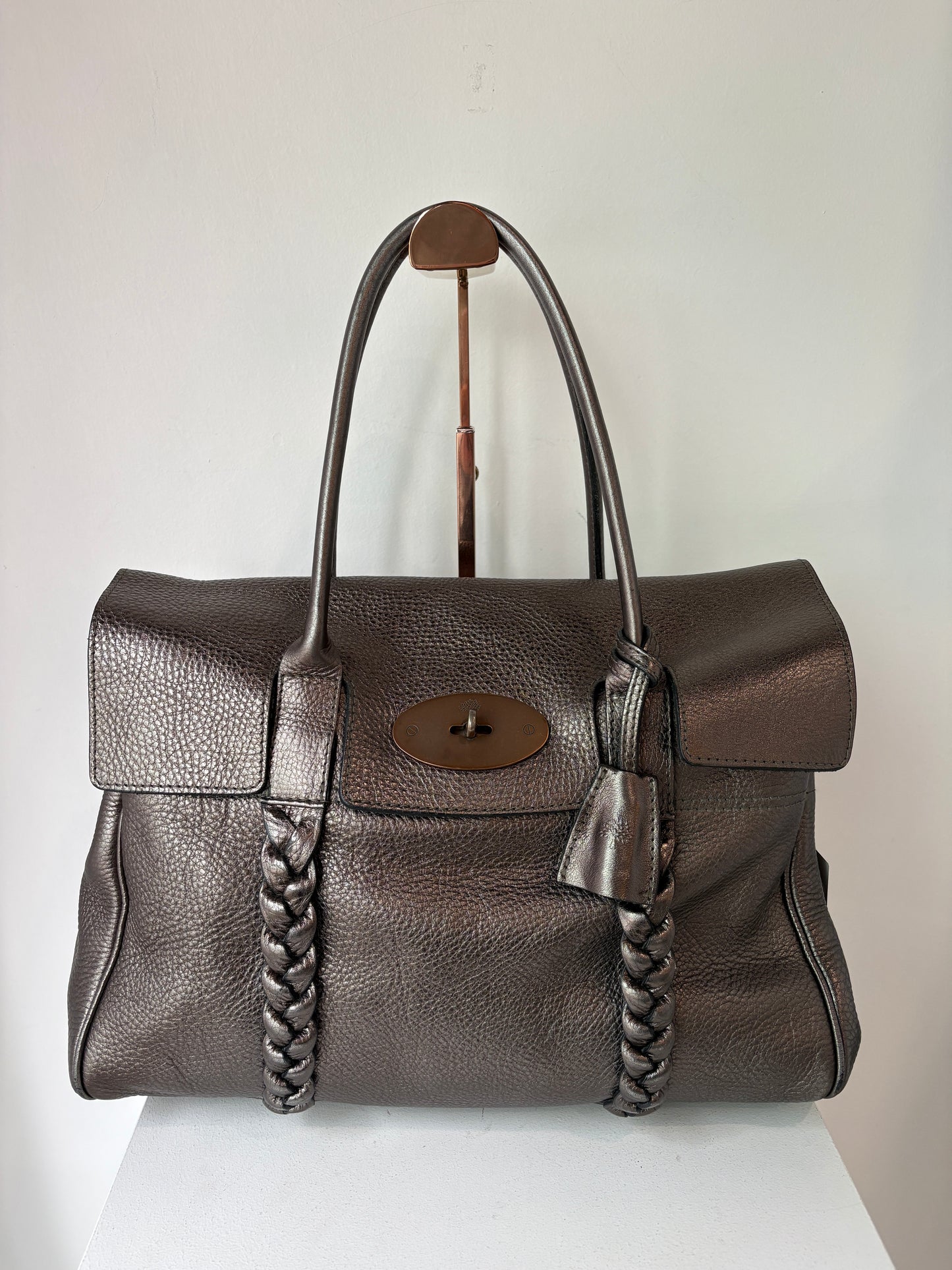 Mulberry 'Bayswater' Braided Metallic Tote