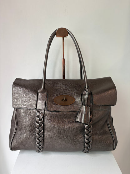 Mulberry 'Bayswater' Braided Metallic Tote